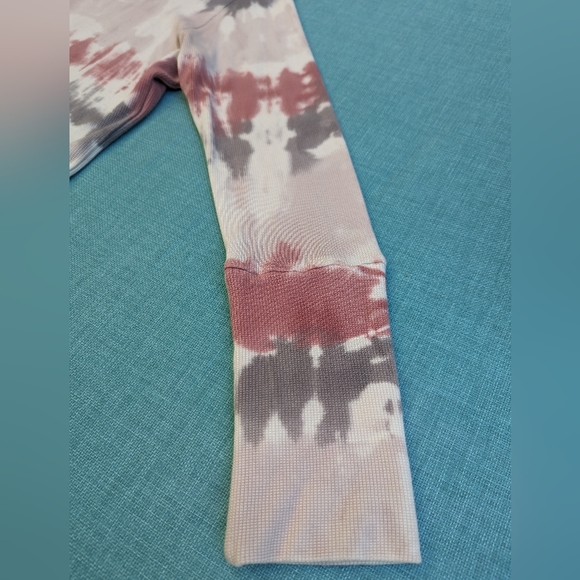 NWT XL Nordstrom Rack White Tie Dye Go Couture Cowl Neck Long Sleeve - Picture 6 of 7